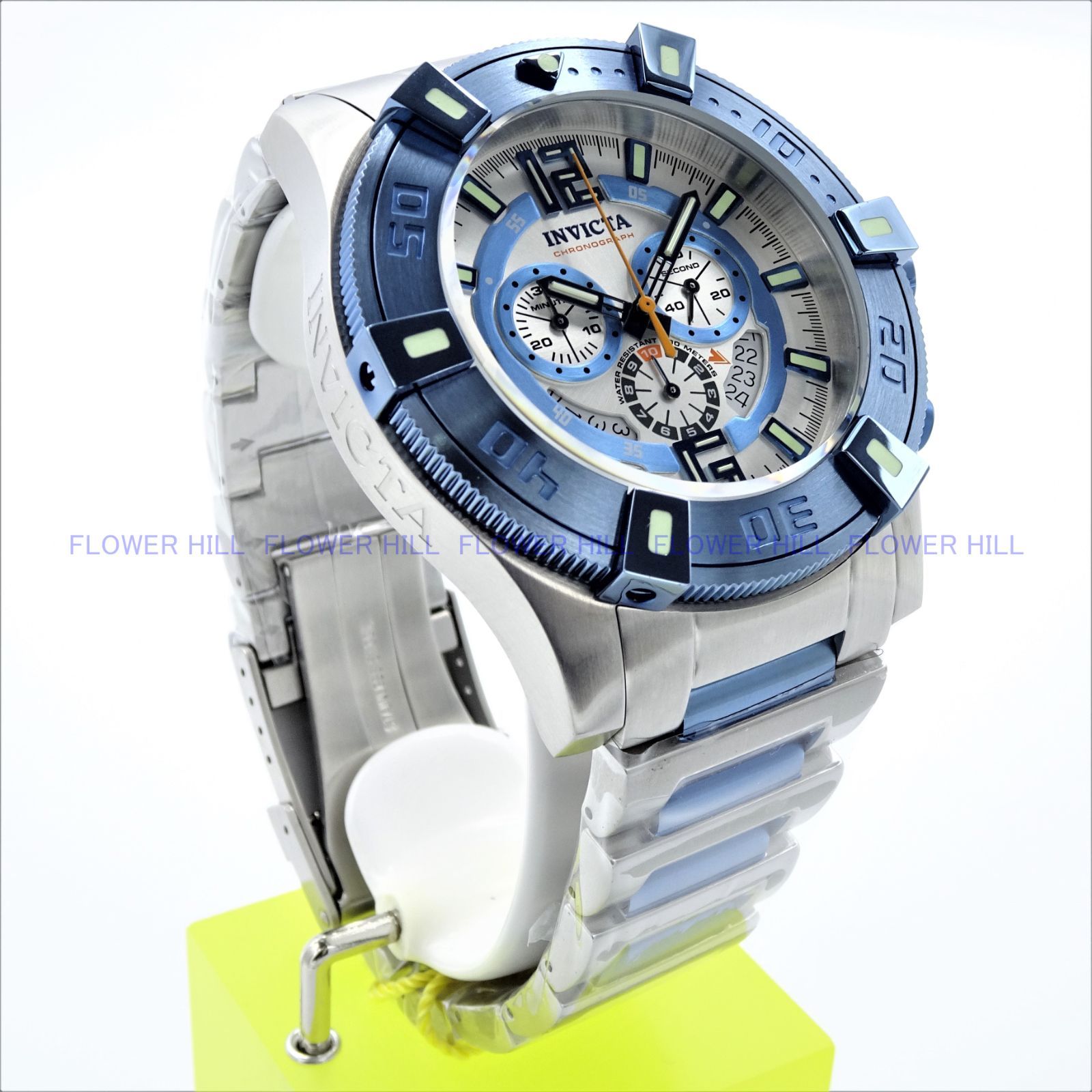 INVICTA インビクタ 腕時計 メンズ LUMINARY 38194 クォーツ クロノグラフ スイス製ムーブメント メタルバンド  スチール・ライトブルー
