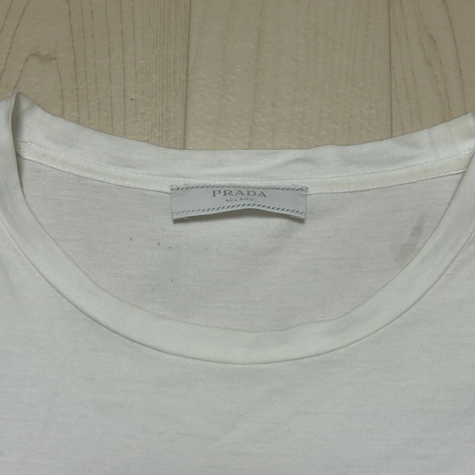PRADA プラダ ポケット Tシャツ ホワイト M - メルカリ