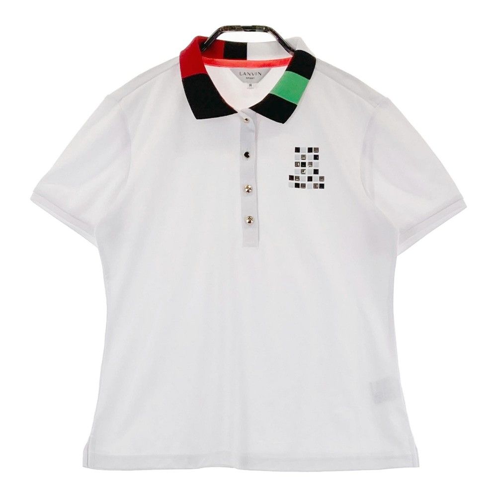 サイズ：38 LANVIN SPORT ランバン スポール 半袖ポロシャツ ホワイト