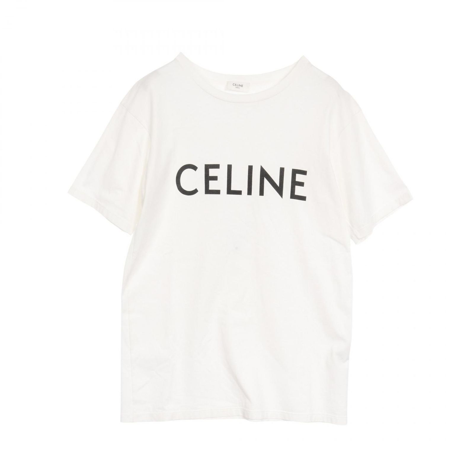 セリーヌ CELINE カットソー ロゴ ルーズ コットン Tシャツ