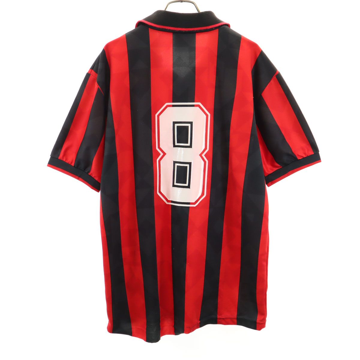 LOTTO ロット サッカー 半袖 ACミラン #8 ユニフォーム レッド