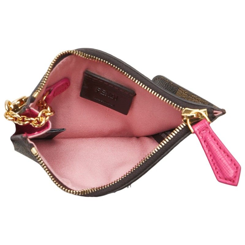 FENDI フェンディ ズッカ × ハートプリント 長財布