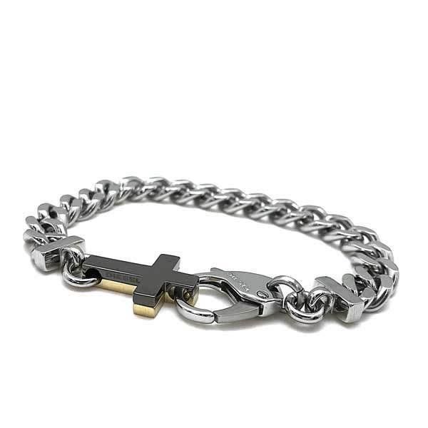 DIESEL DX1251040 ブレスレット シルバー クロスデザイン - メルカリ