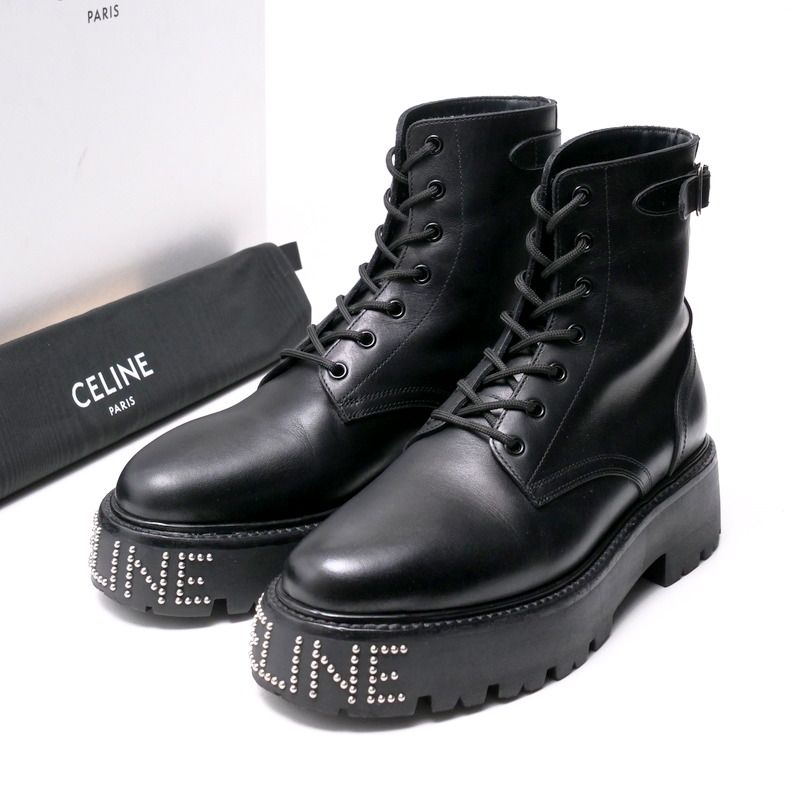 CELINE バルキーレザーブーツ41