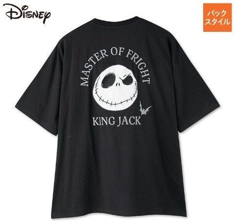 古着 00s ナイトメアビフォアクリスマス ディズニー 半袖 シャツ ブラック ディズニー 「ナイトメアビフォアクリスマス」 ジャック