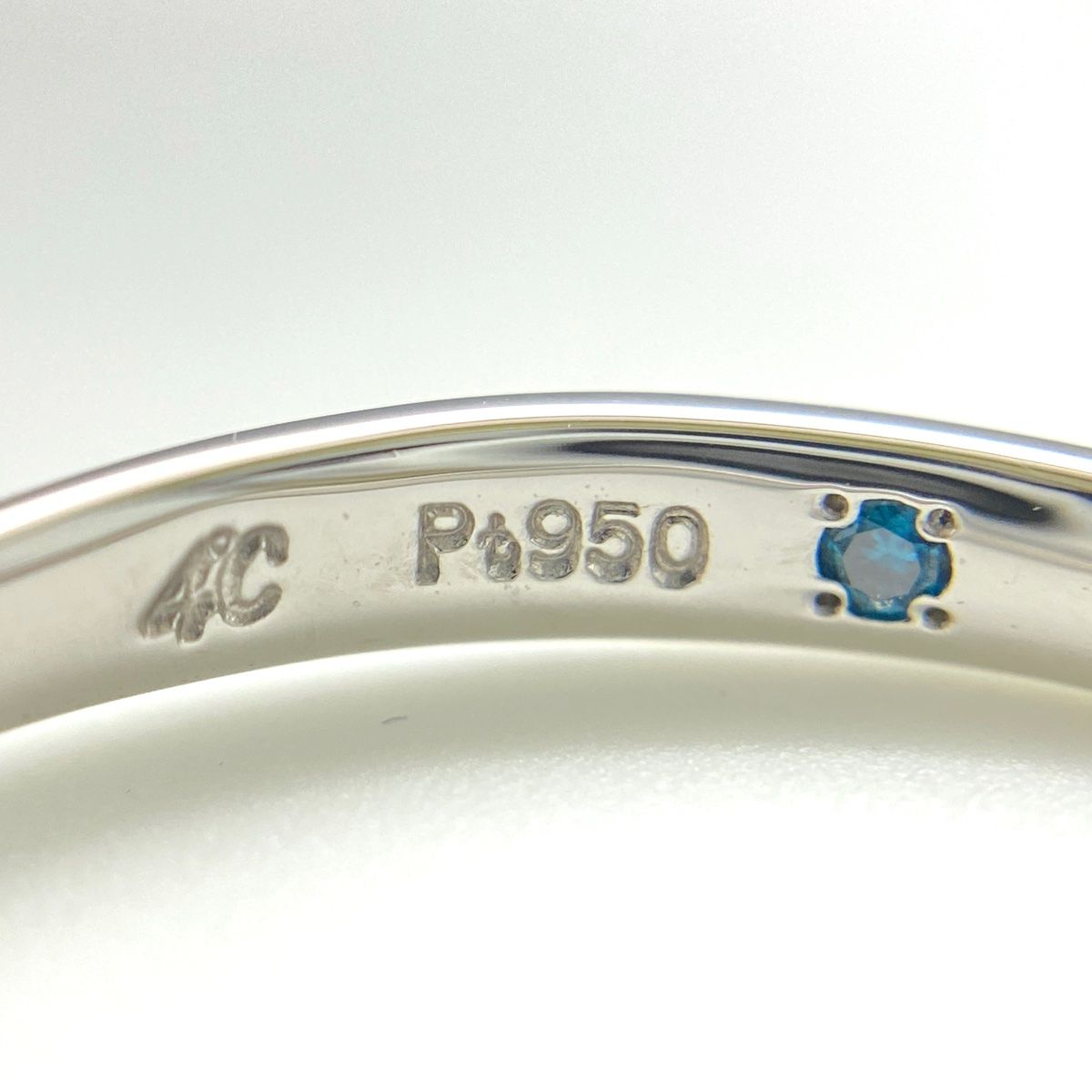 ハートモチーフ デザインリング プラチナ 指輪 リング 10号 Pt900  