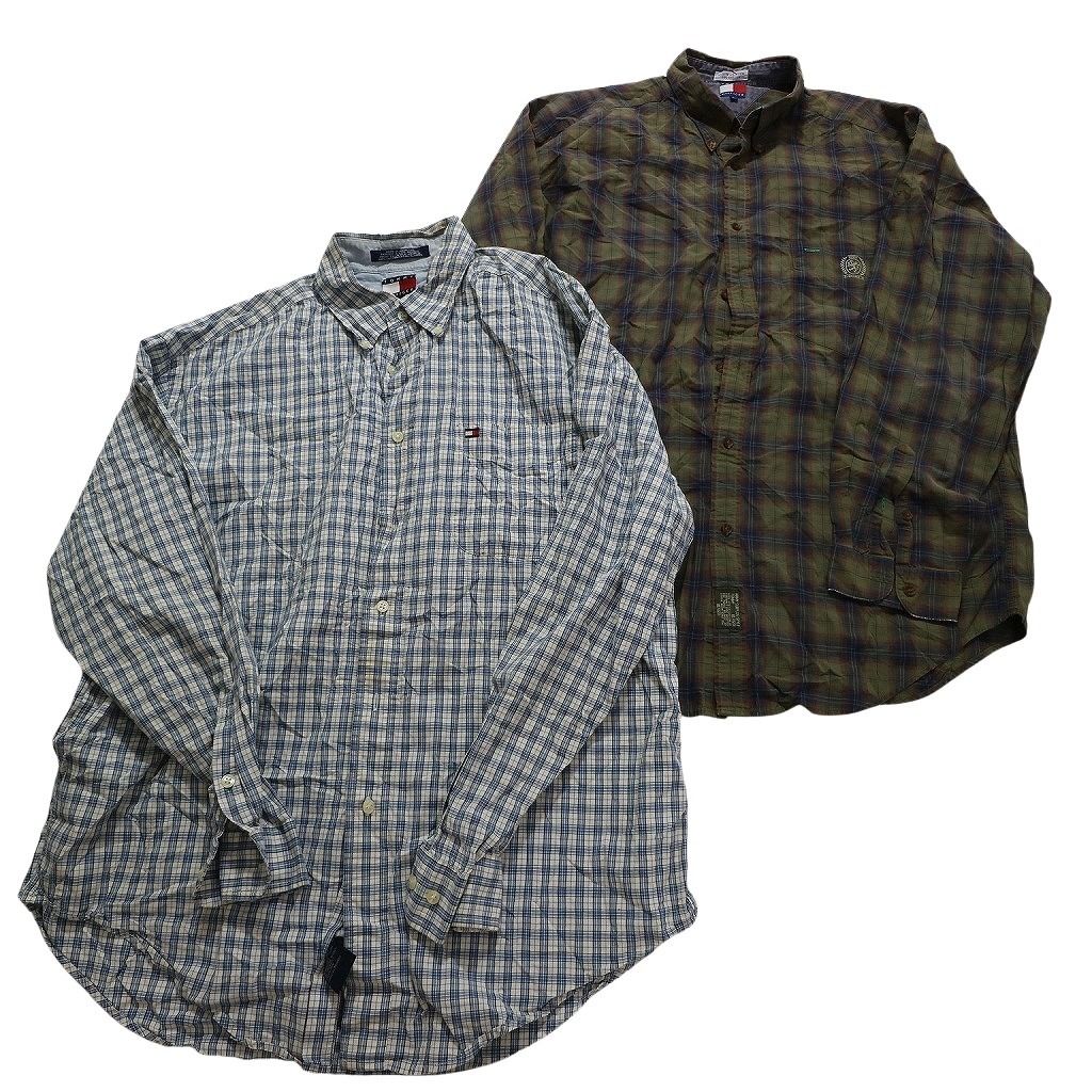 古着卸 まとめ売り 古着屋系ブランドMIX 長袖シャツ 9枚セット (メンズ L /