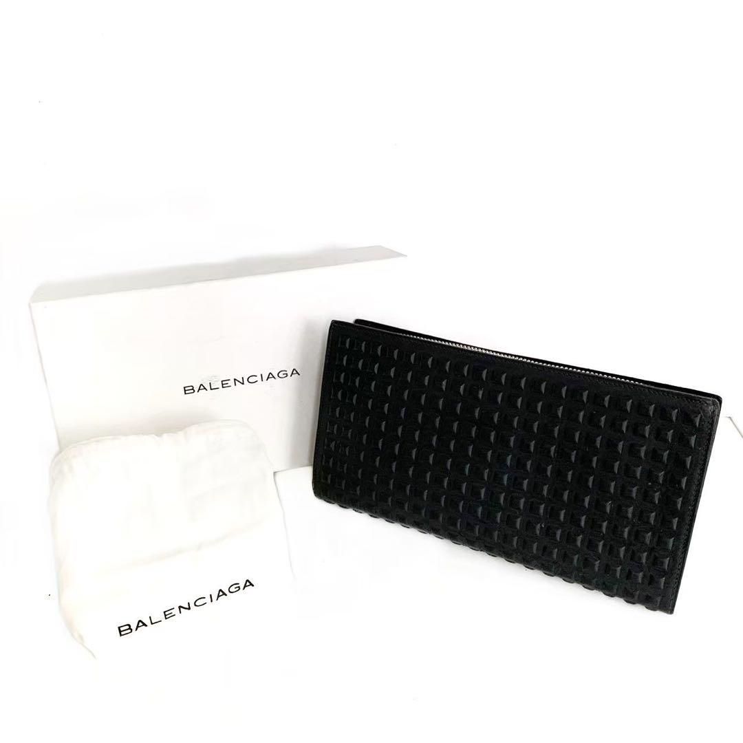 BALENCIAGA バレンシアガ 長財布 スタッズ gridシリーズ 難あり