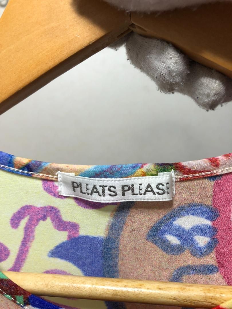 059051 PLEATS PLEASE 横尾忠則 長袖 カットソー 3 059051 PLEATS PLEASE 横尾忠則 長袖 カットソー 3 ロンT ISSEY MIYAKE