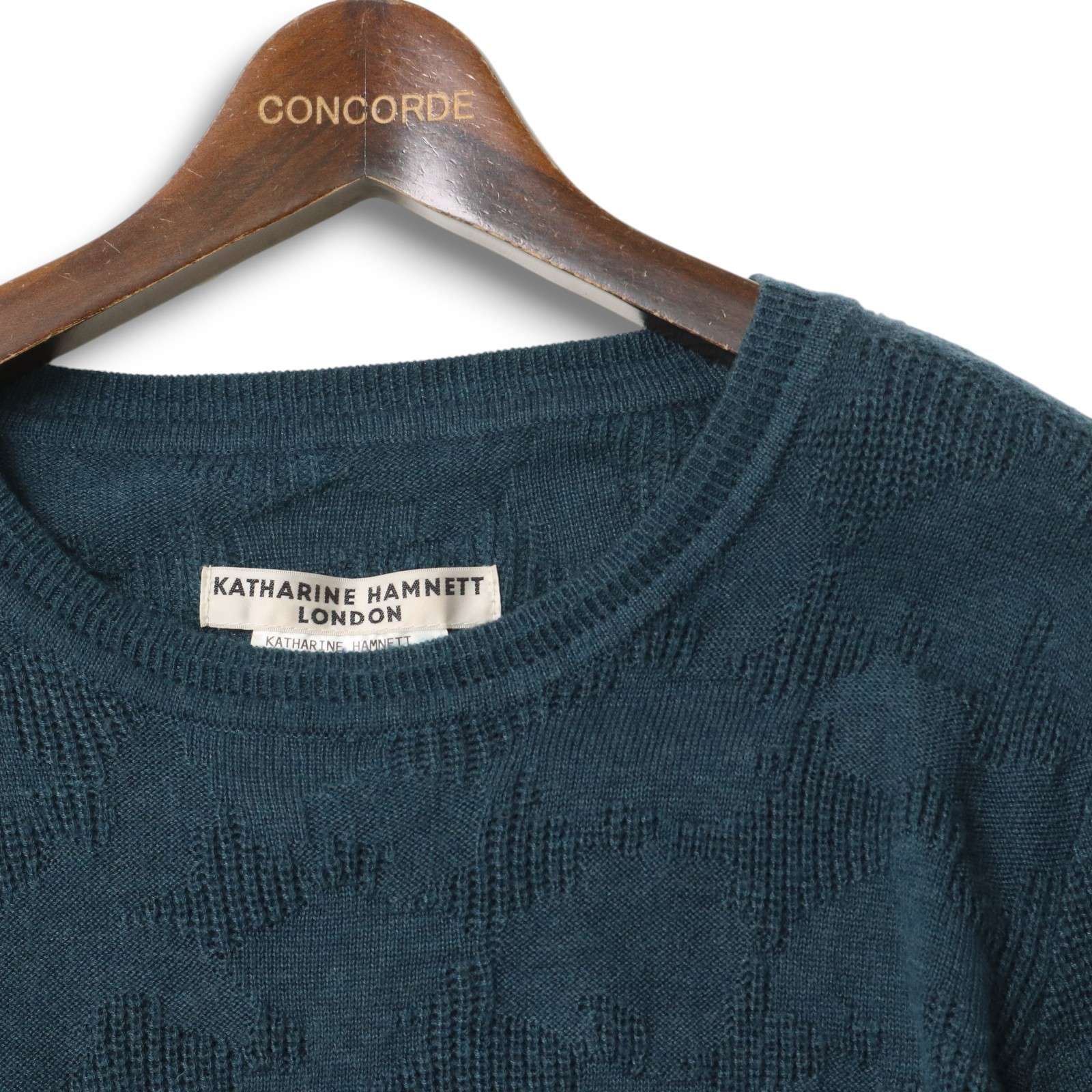 KATHARINE HAMNETT LONDON キャサリン ハムネット 秋冬 ウール混 幾何 