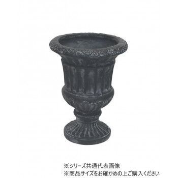 村田屋産業 ローマポットフラワー L Black 3120