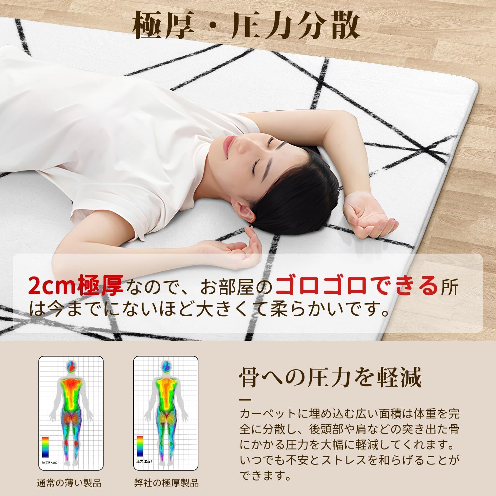 人気商品】Beddiny カーペット ラグ マット シャギーラグ ホット