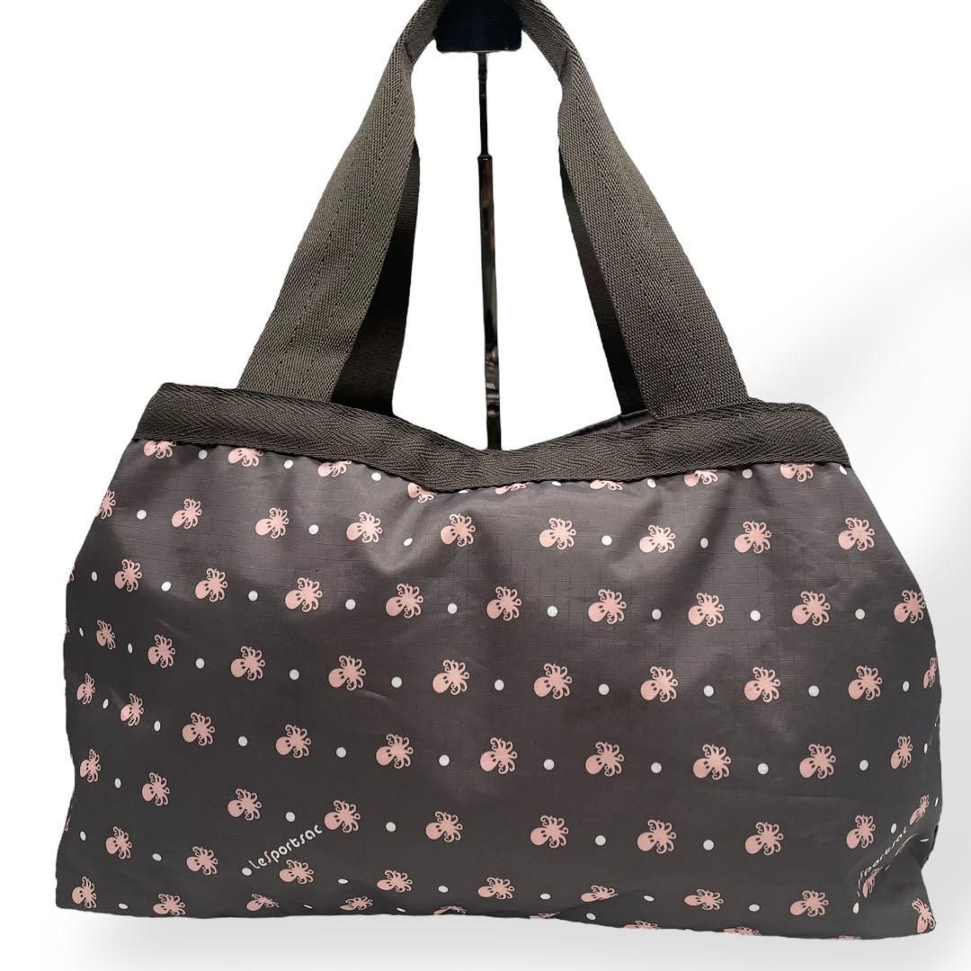 未使用★レスポートサックボストンバッグたこ柄 美品 LeSportsac ボストンバッグ ハンドバッグ 日本限定 たこ柄