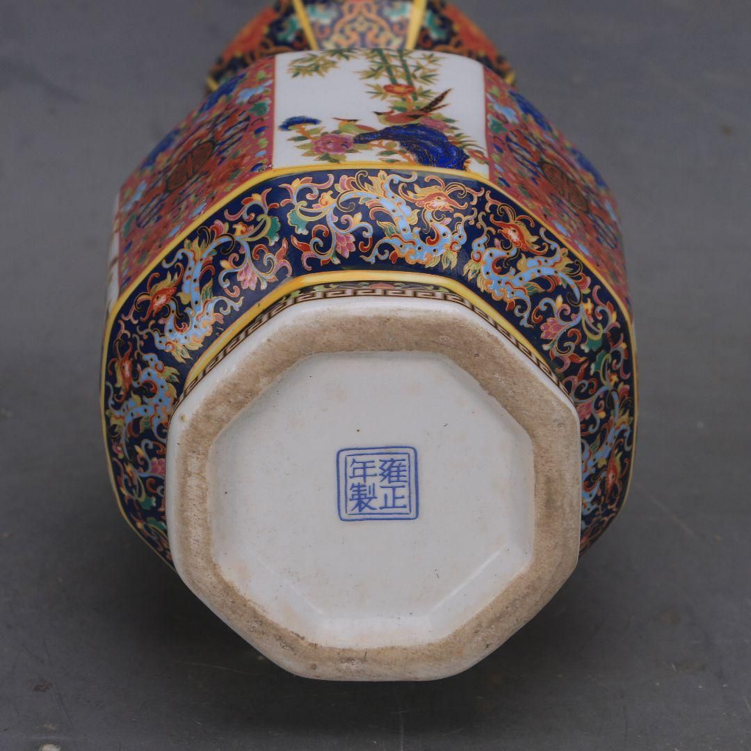 花鳥八方瓶は清雍正琺瑯彩窓窓瓶 景徳鎮 陶磁器 装飾品 現代工芸品 美術品 置物 花鳥八方瓶は清雍正琺瑯彩窓窓瓶 景徳鎮 陶磁器 装飾品 現代工芸