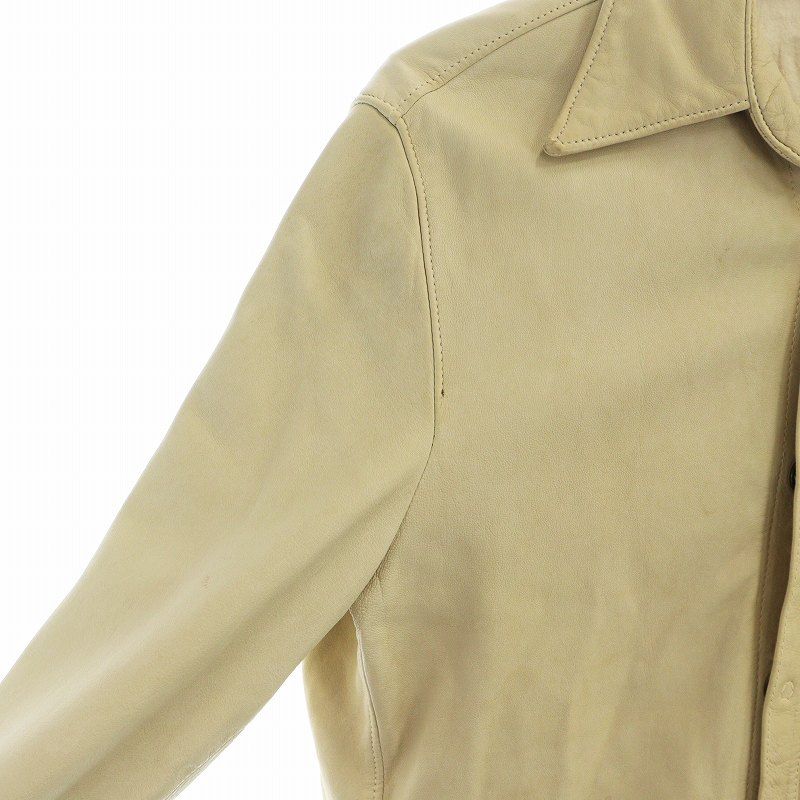 GIORGIO BRATOジョルジオブラット18SSラムレザースナップ釦シャツ ジョルジオブラット GIORGIO BRATO レザー シャツ ジャケット