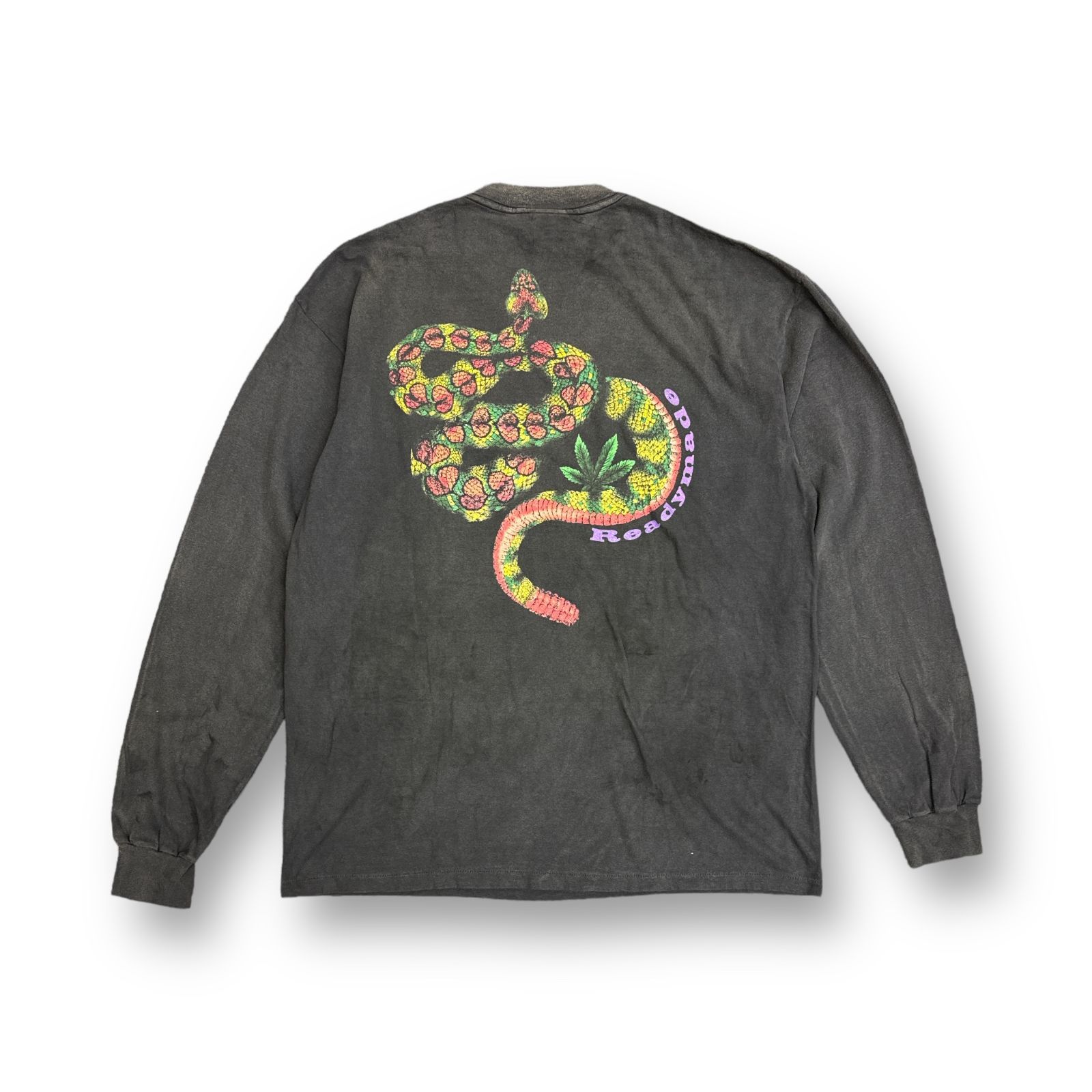 新品 READYMADE 24SS LS T-SHIRT SNAKE クルーネック プリント 