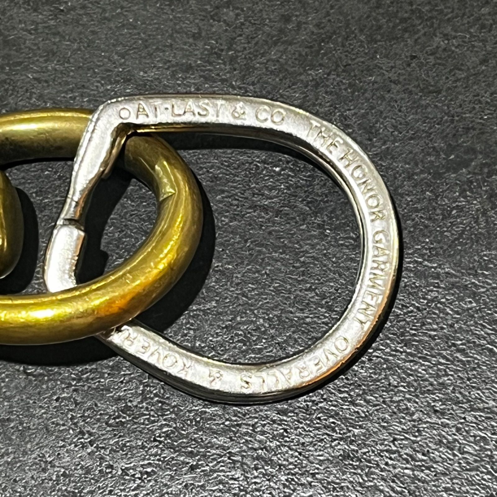 AtLast&Co. キーリング カナビラ キーホルダー レバーナスカン
