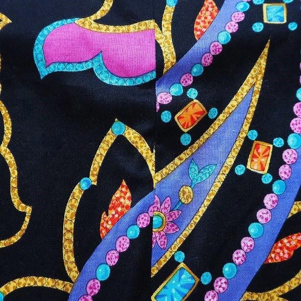 apc レオナール LEONARD ジャケット M 黒 マルチ ジュエリー柄