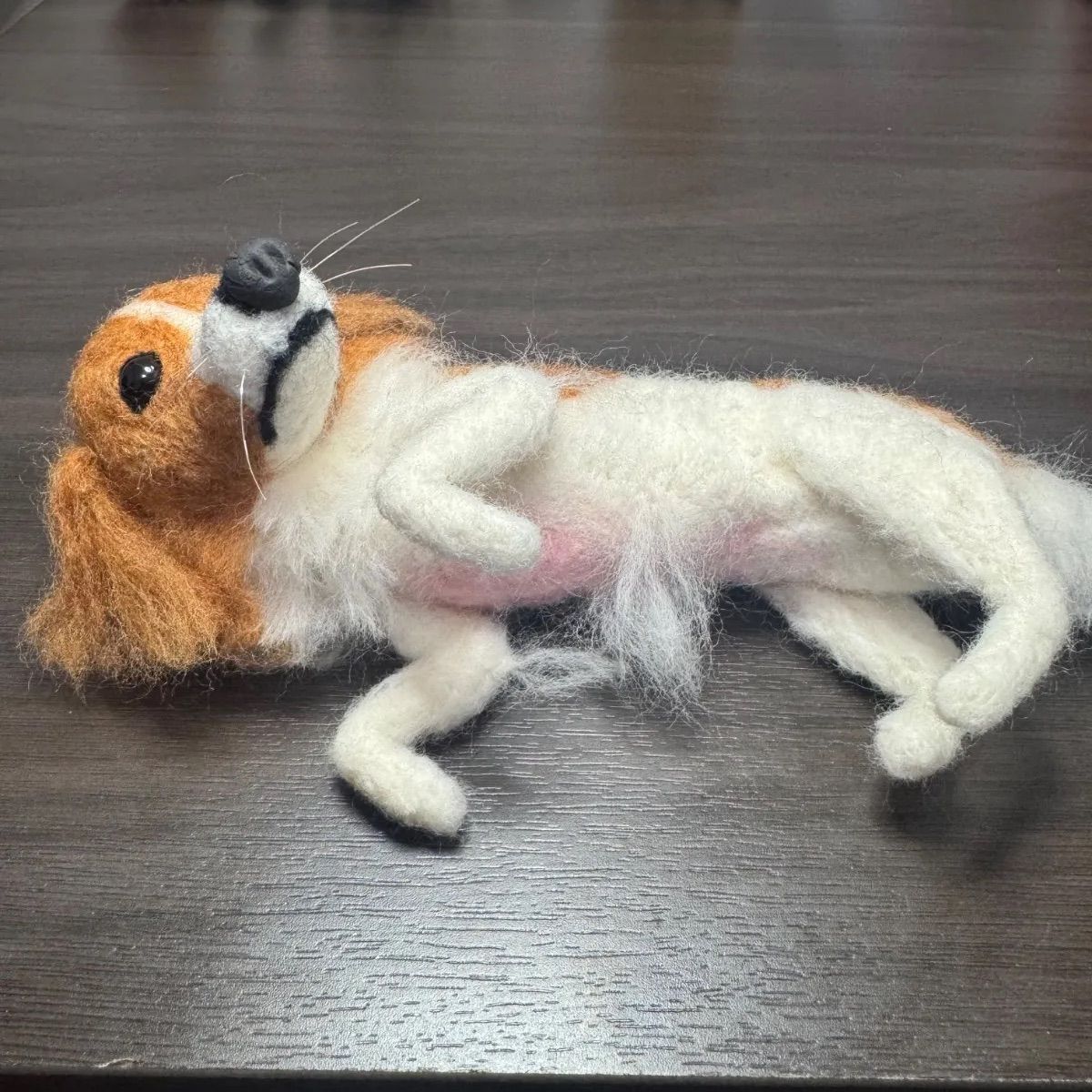 ひらりん。　コーイケルホンディエ　羊毛フェルト 自由制作のコーイケルホンディエのお披露目です😄 オランダの
