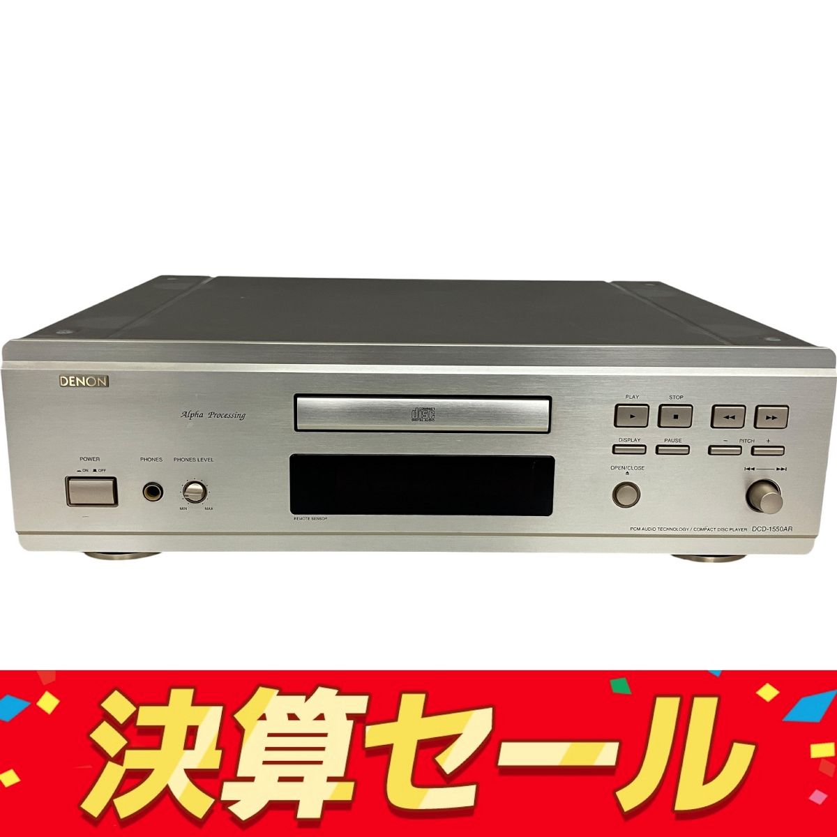 DENON DCD-1550AR CDプレーヤー リモコン付き 音響機材 T10102604