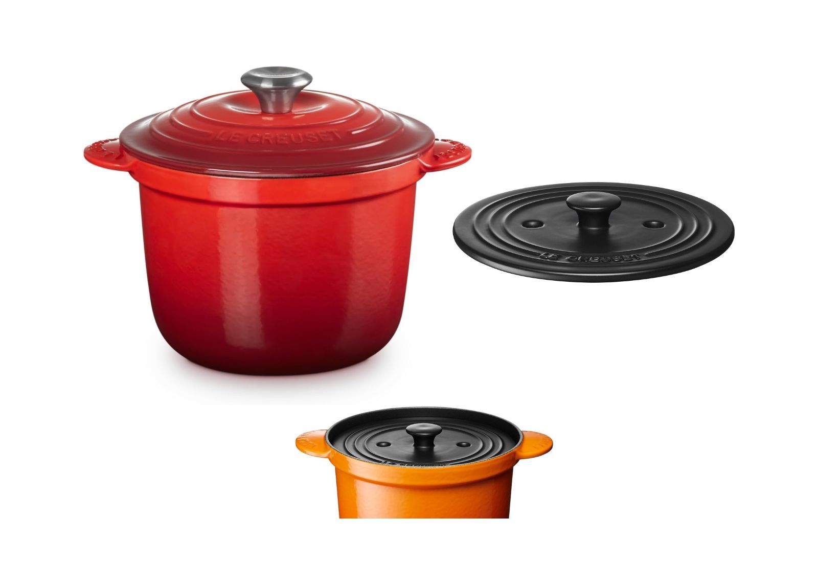 美品　ル・クルーゼ　ココットエブリィ20 cmインナーリッド付き LE CREUSET（ル・クルーゼ） ココット・エブリィ 20
