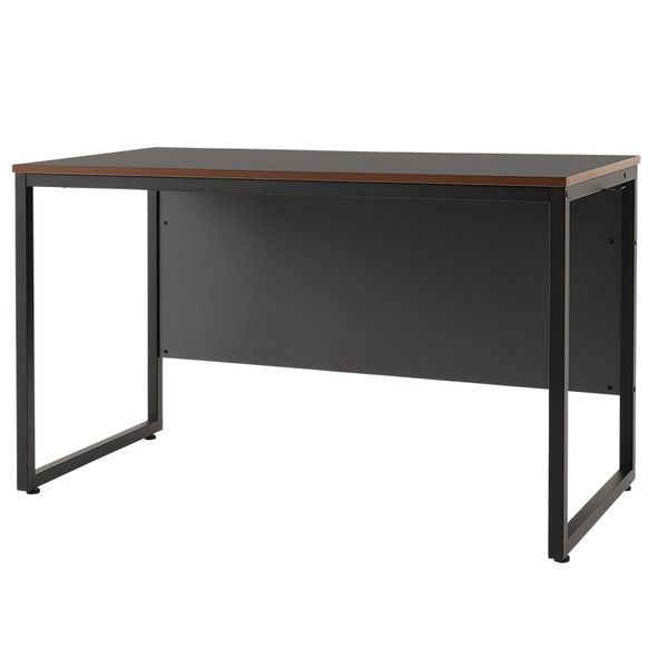 パソコンデスク 幅約120cm 脚BK ブラック スチールフレーム アジャスター付き 高機能 ワークデスク シリウスIIDGY 組立品 代引不可