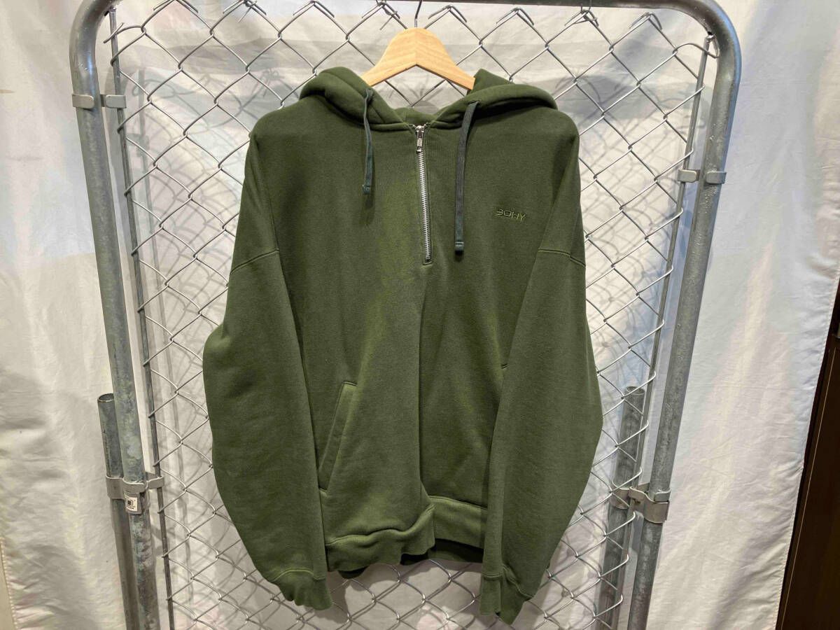 SOFTHYPHEN ソフトハイフン HALF ZIP UP HOODIE パーカー