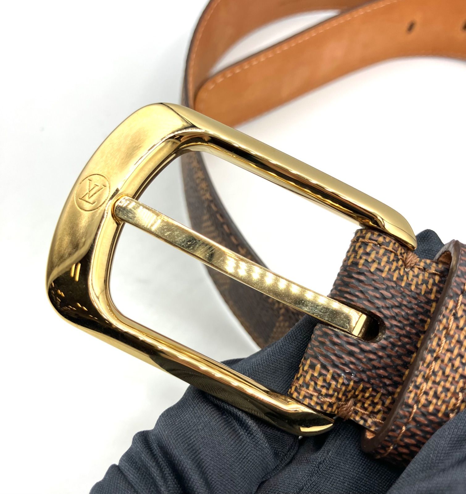 ルイヴィトン ダミエ サンチュール エリプス ベルト M6995 ブラウン LOUIS VUITTON - ルイヴィトン LOUIS VUITTON ベルト ダミエ