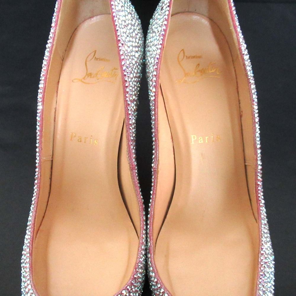 Christian Louboutin ルブタン パンプス シルバー 36 中古】Christian