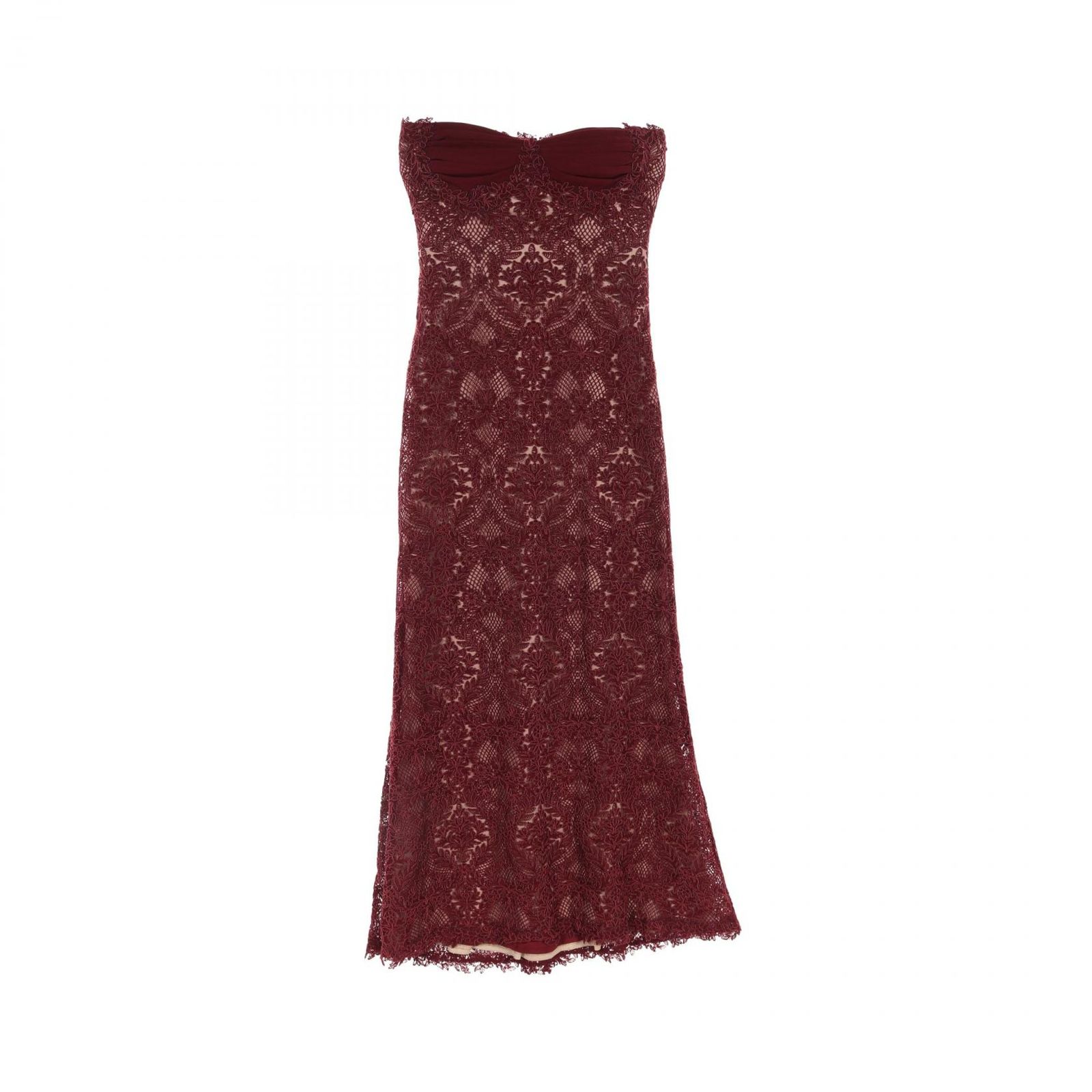 TADASHI SHOJI タダシショージ Lattice Embroidered Evening Gown ワンピース
