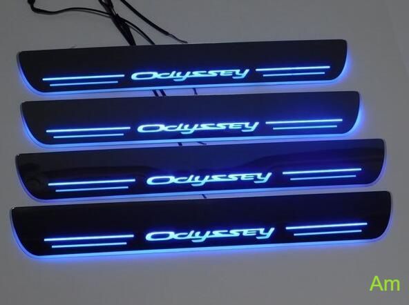 オデッセイ Odyssey LED スカッフプレート 青 RB１ RB２ RB３ RB４ 4WD共通 流れる シーケンシャル 鏡面 高光沢あり -  メルカリ