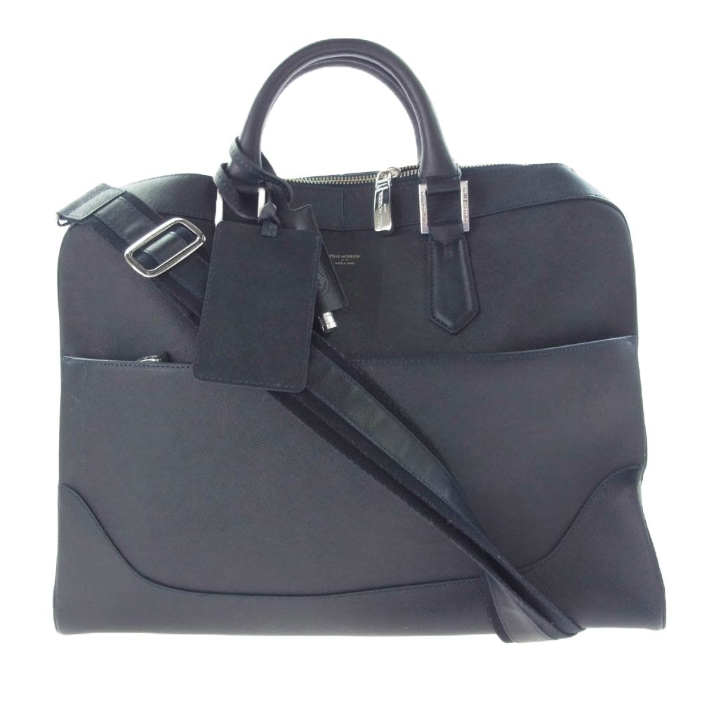 【美品】ペッレモルビダ キャピターノ CA014A ネイビー PELLE MORBIDA ペッレモルビダ キャピターノ ビジネスバッグ