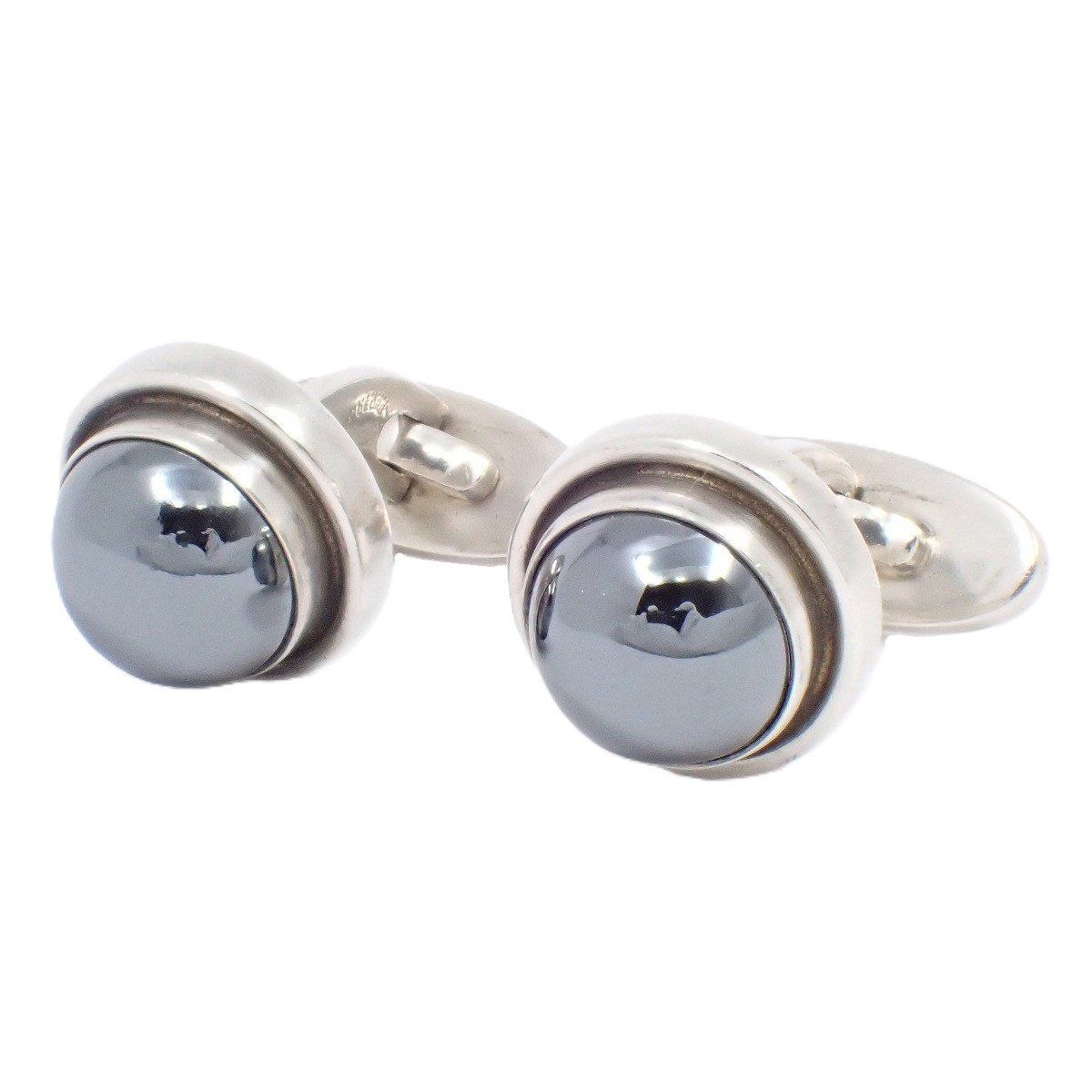   ジョージジェンセン カフス 44H シルバー ストーン Georg Jensen ジョージジェンセン 440 カフス シルバー メンズ