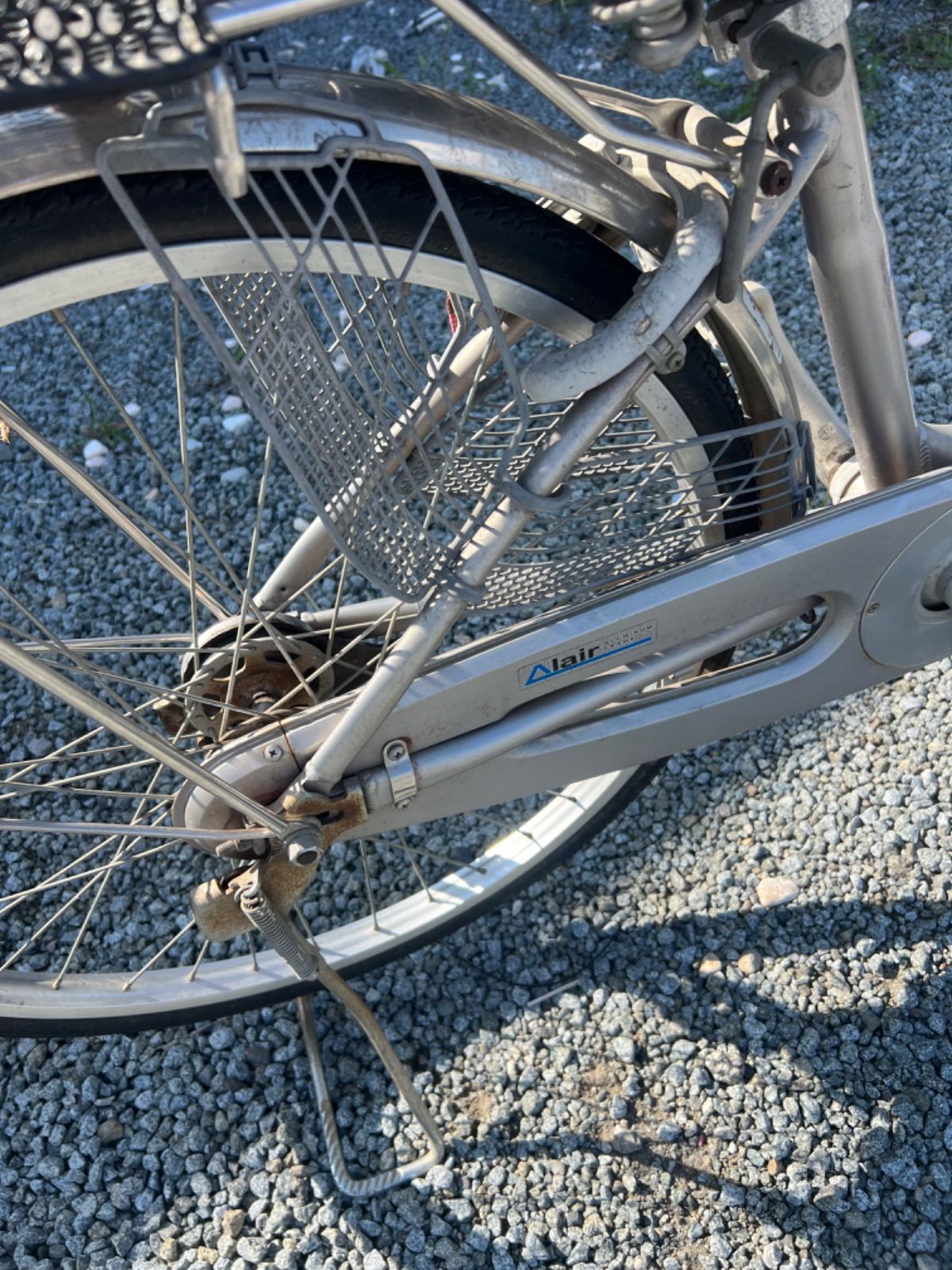 ⭐︎ Panasonic 自転車 カゴ付き 中古 Alair 26インチ シルバー - メルカリ
