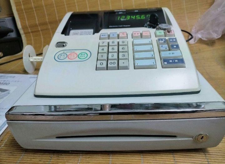 カシオレジスター TE-M80 中古品 人気機種感熱紙 送料無料