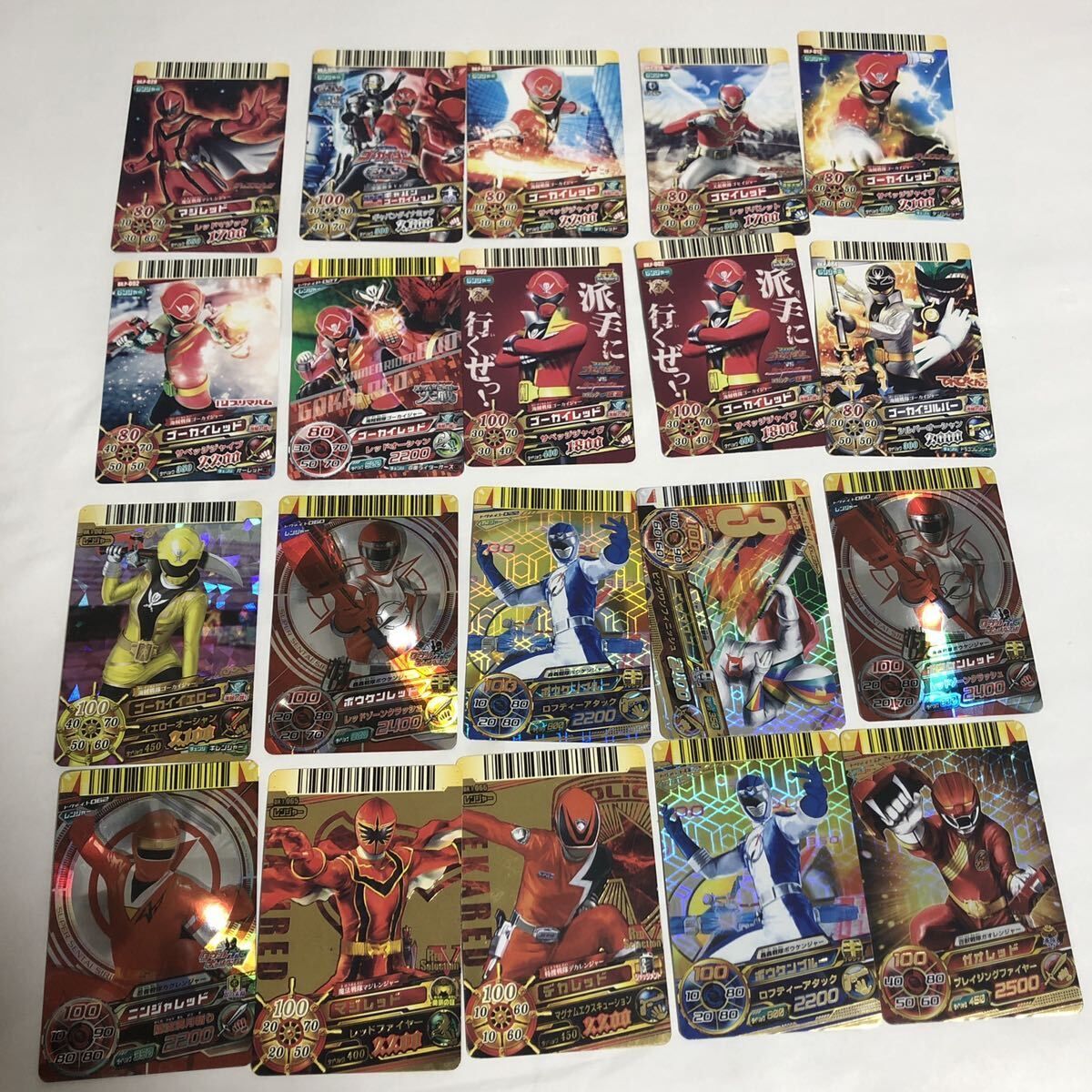 ダイスオーカード 美品 まとめ売り バラ売り不可 ダイスオーDX 昭和 平成 スーパー戦隊 まとめ売り 16枚 カード