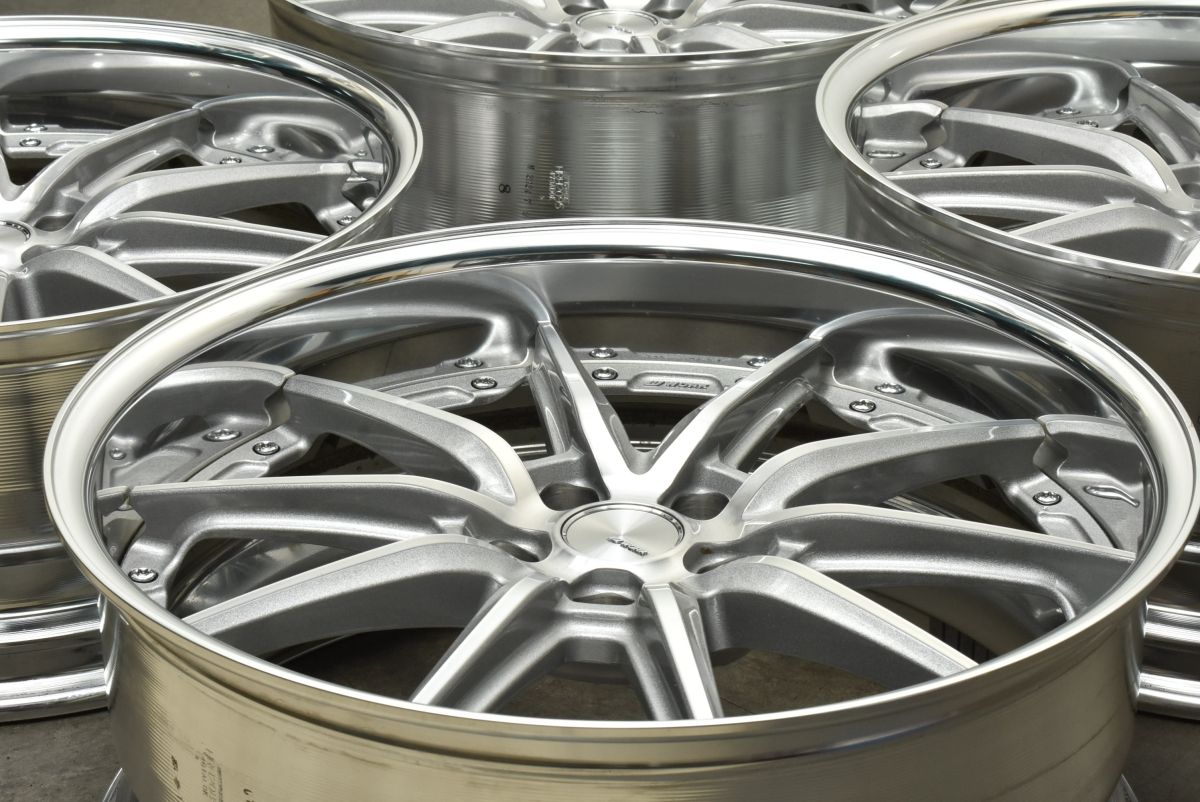 2ピース WORK ランベック LS10 20in 8.5J 18 9.5J 25 PCD114.3 4本 アルファード クラウン ハリアー シーマ スカイライン