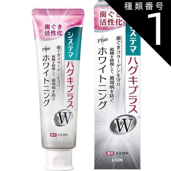 種類1 10個 まとめ買い システマ ハグキプラス Wハミガキ 95g