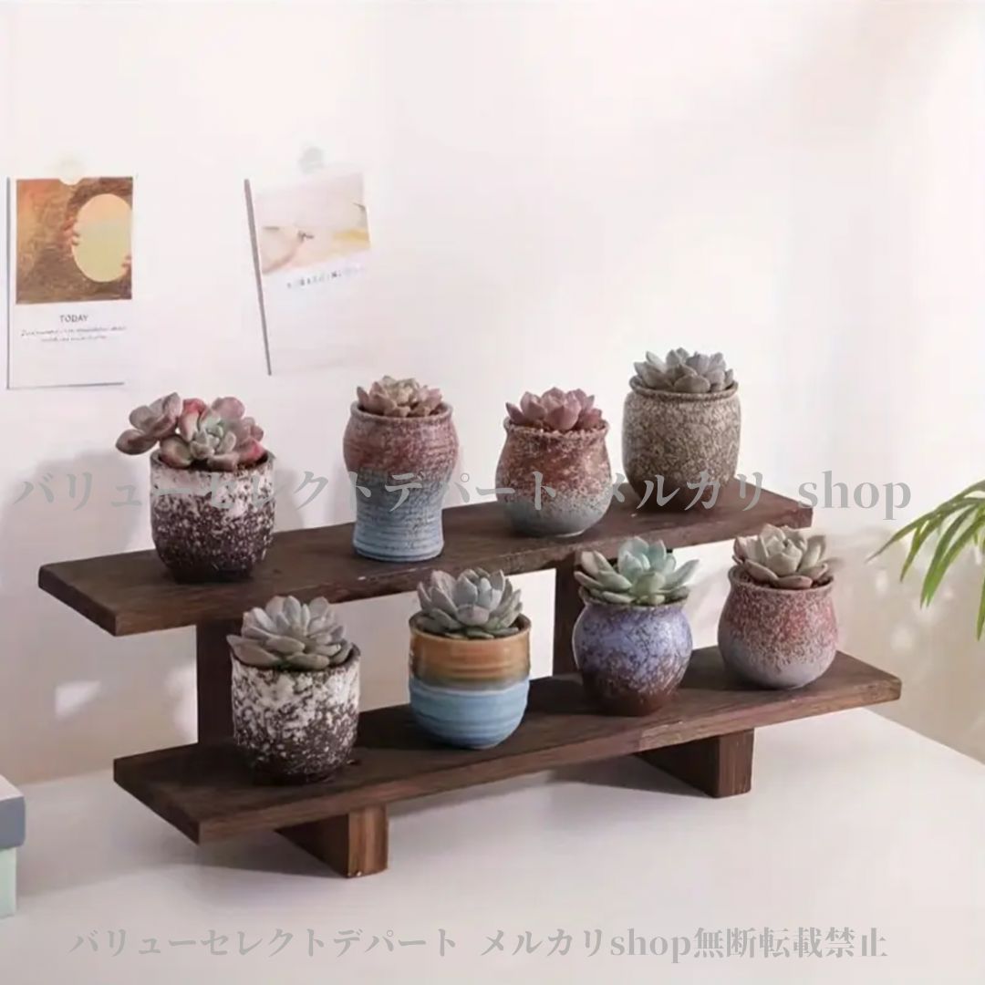 ヴィンテージ木製 3段卓上収納ラック