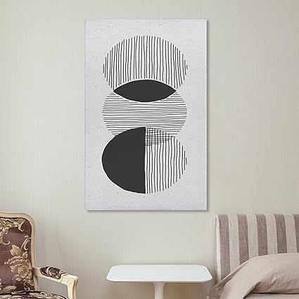 モノクロ 抽象画 300】モノトーン 白黒 デザインポスター シンプルな