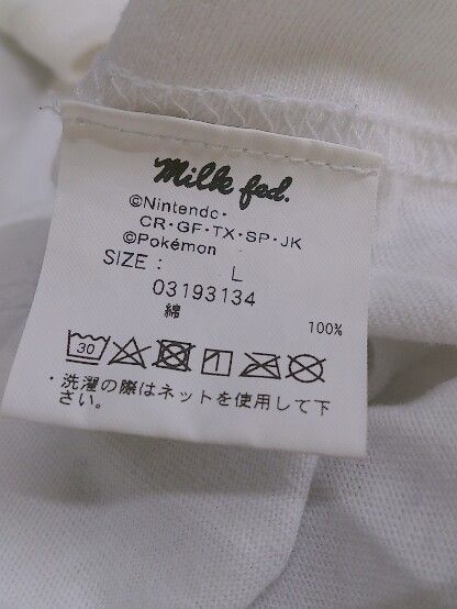MILKFED X ピカチュウ ミルクフェド Tシャツ カットソー P 07944