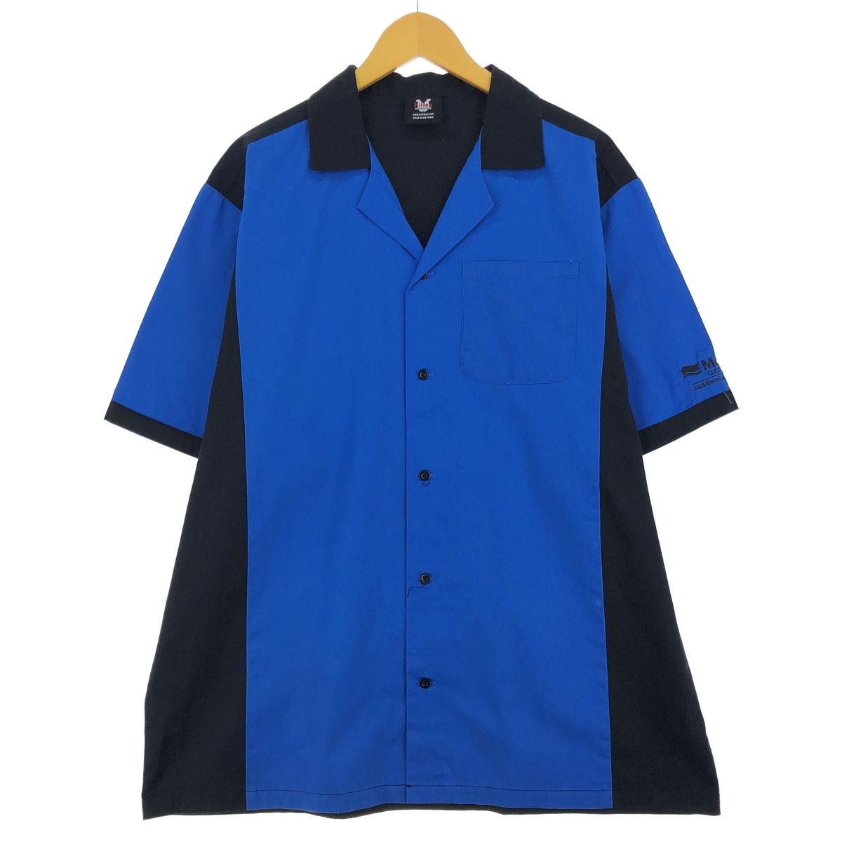 古着 ヒルトン HILTON オープンカラー ボウリングシャツ メンズL/eaa460422