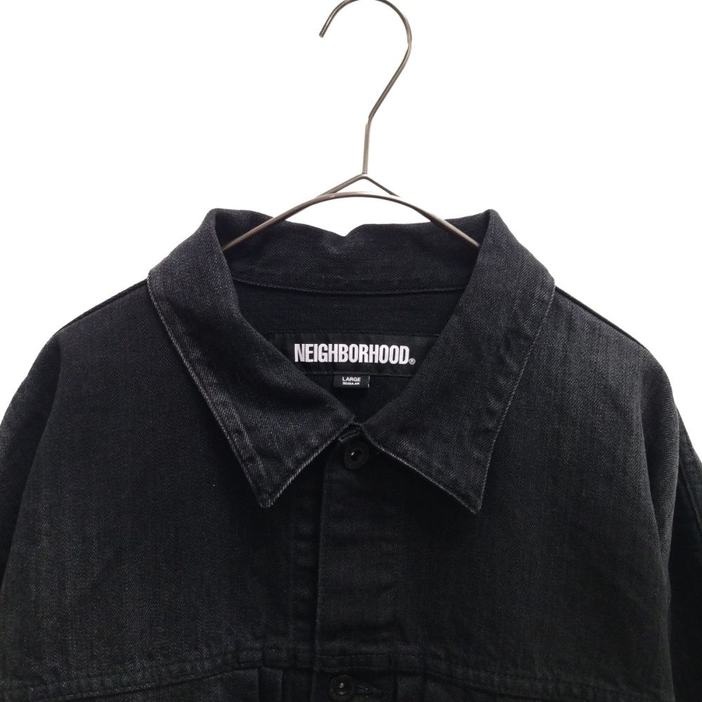 NEIGHBORHOOD (ネイバーフッド) 23SS BI TYPE-2 JACKET デニムジャケット 231XBNH-JKM04 ブラック -  メルカリ