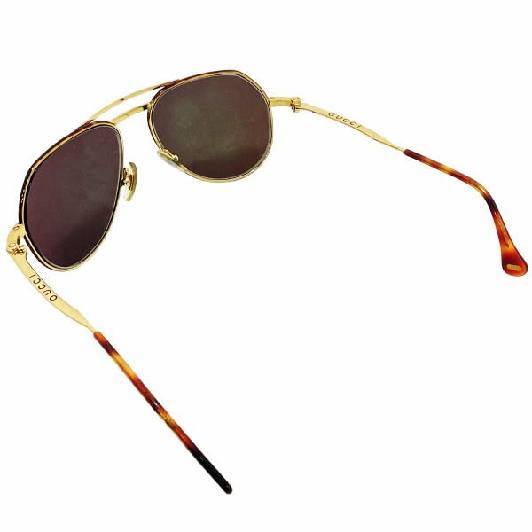 グッチ サングラス ホースビット 度付きレンズ べっ甲調フレーム ブラウン系 茶色 クリアダークブラウンレンズ GG 1276 S GUCCI ティアドロップ 度入り メガネ めがね 眼鏡 アイウェア ドライブ 運転 アウトドア