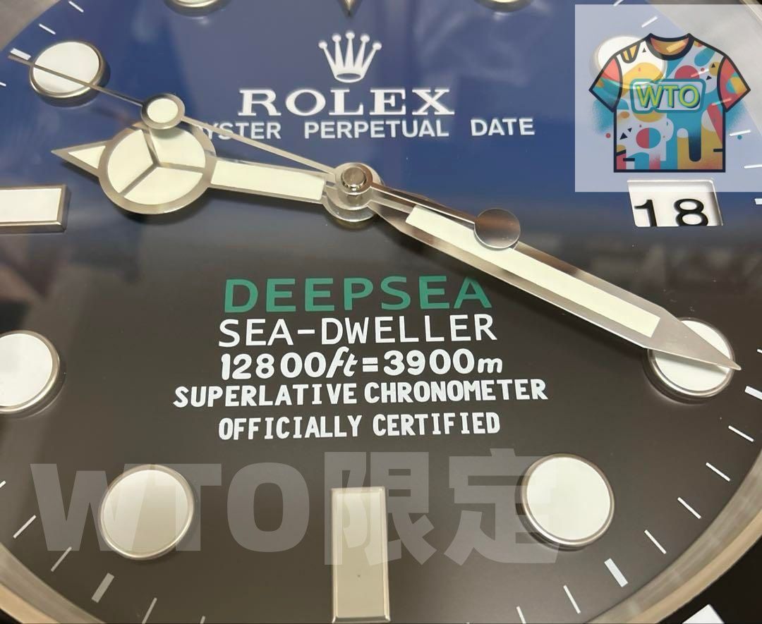海外販促品 新品 ROLEX掛け時計 シードゥエラー デプシー-WTO