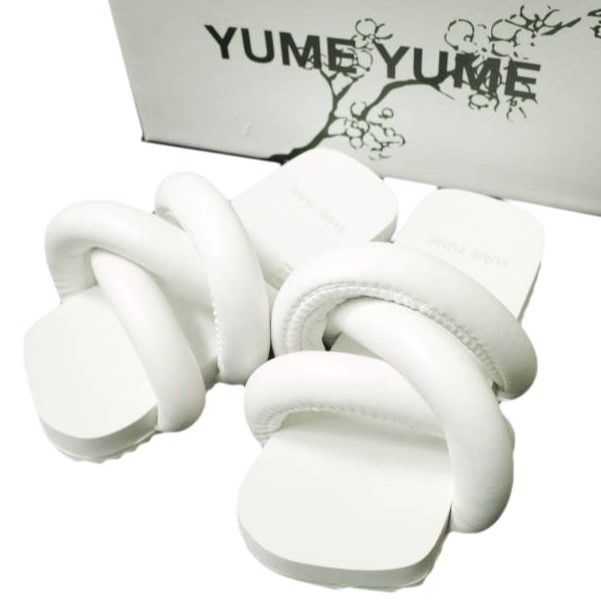 YUME YUME ユメユメ TYRE SLIDE タイヤ サンダル TS0012 36 22.5-23cm WHITE シューズ g19899