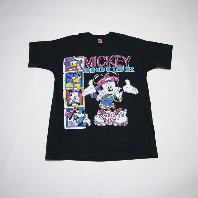 90s ミッキー プリント Tシャツ USA製 Mickey UNLIMITED Disney