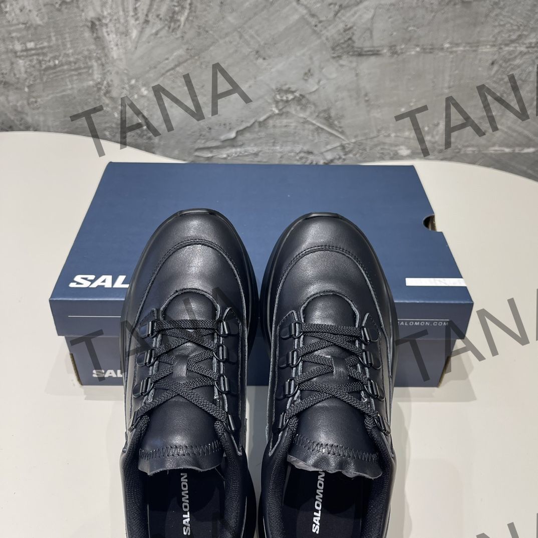 CDG x SALOMON レザーカジュアルシューズ スニーカー レディース 厚底  