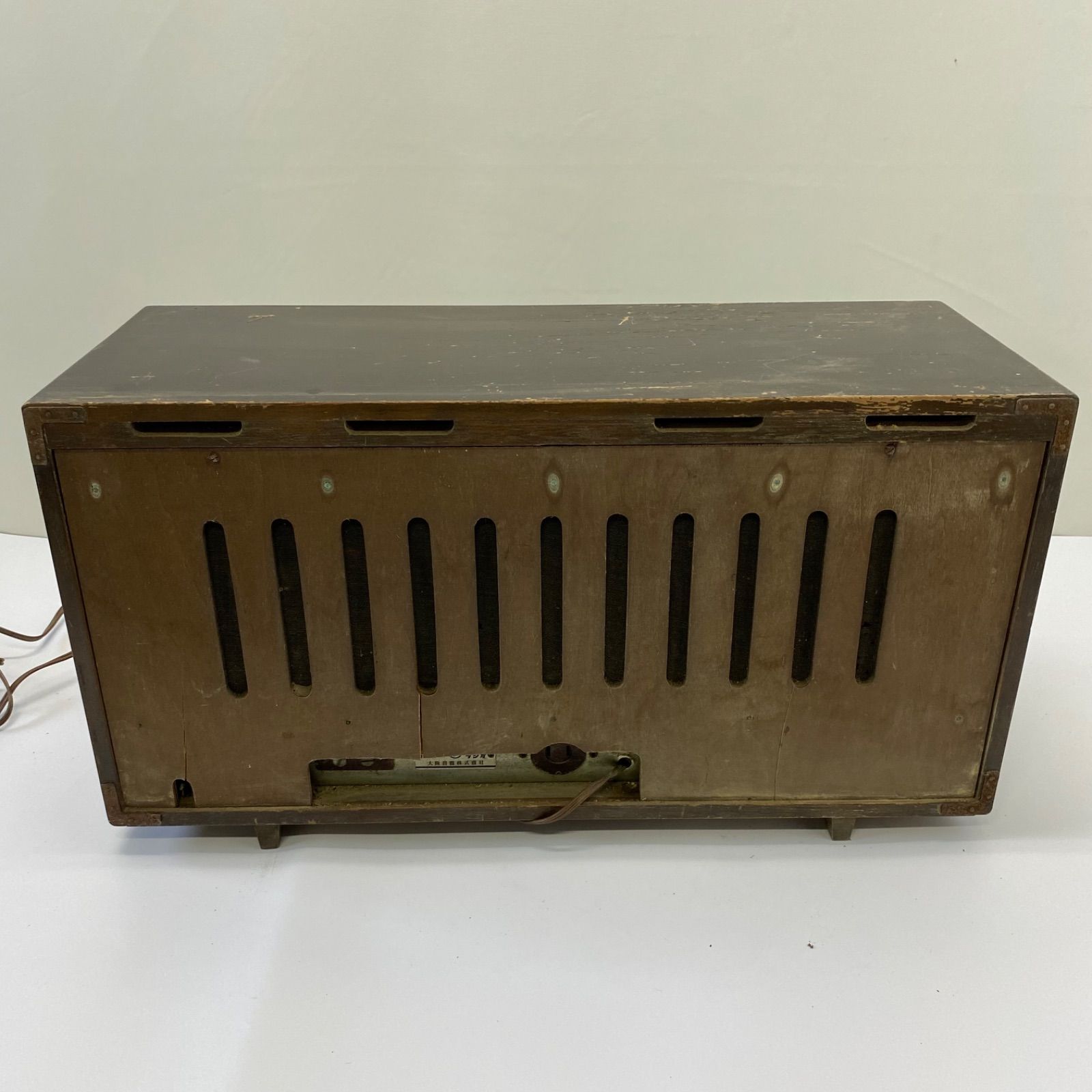 昭和レトロ アンティーク 木製 ONKYO 真空管ラジオ インテリア オンキョー ONKYO 真空管ラジオ ラジオ レトロ家電 ビンテージ