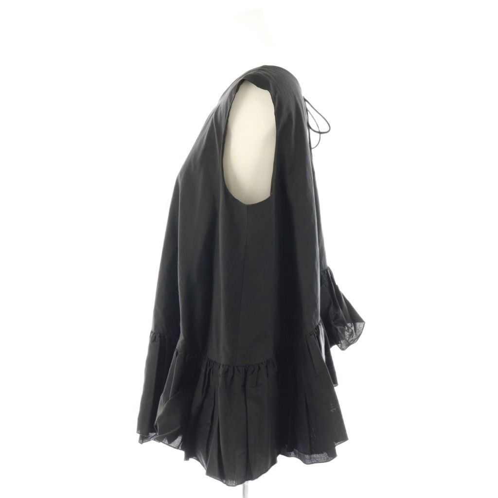 タフタバックリボンブラウス ノースリーブ